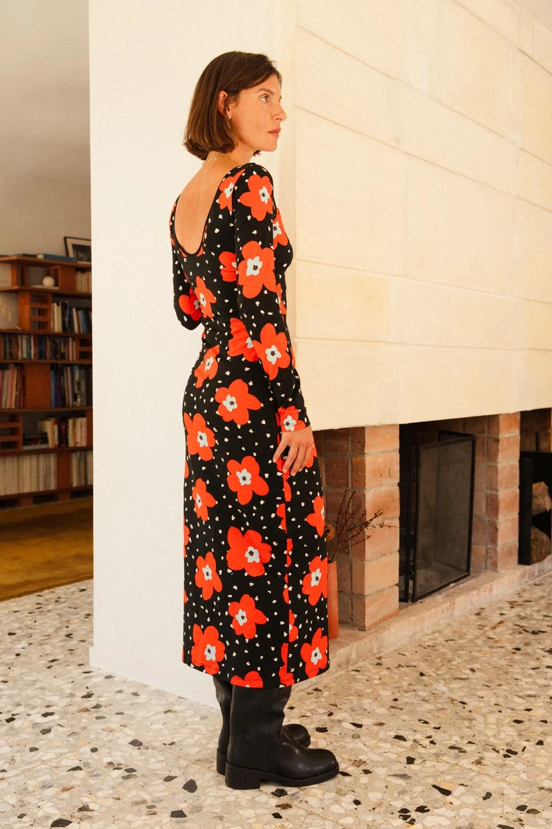 Robe Tube Coton - Atlas Rouge