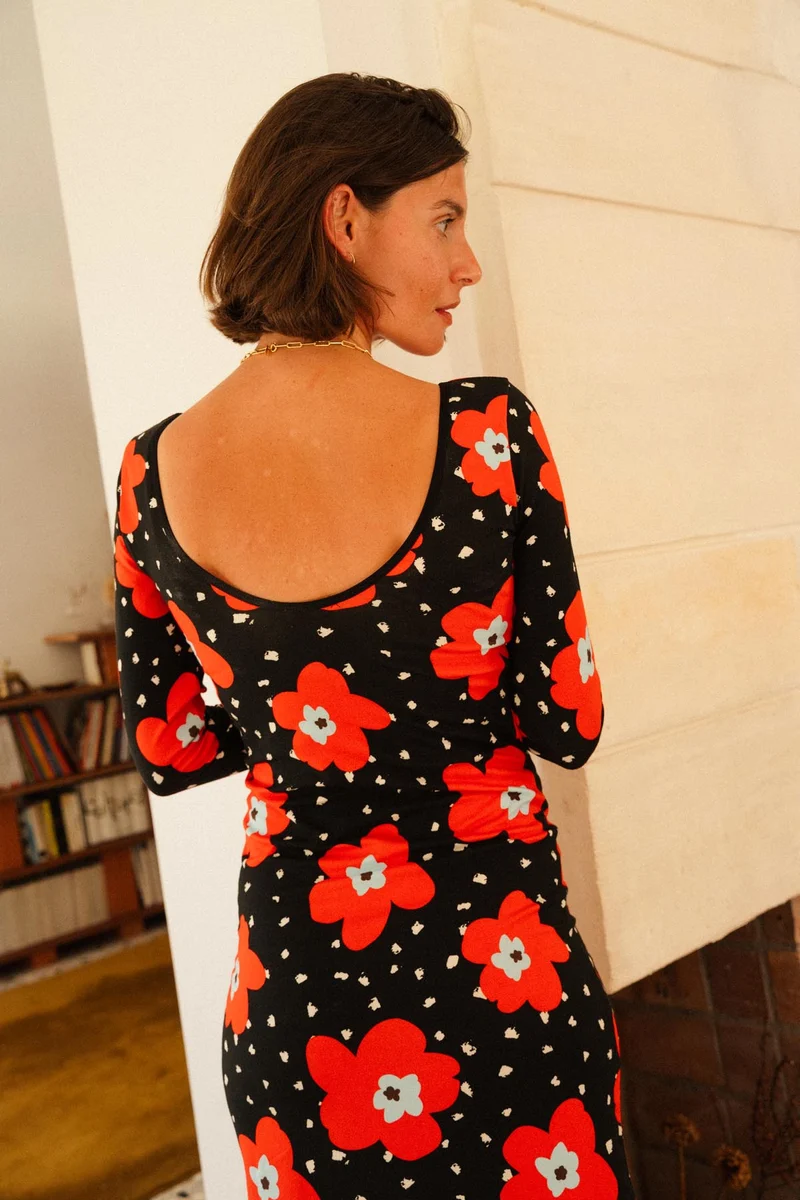 Robe Tube Coton - Atlas Rouge