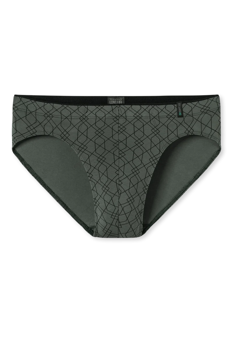 Slip Khaki gemustert - Long Life Soft