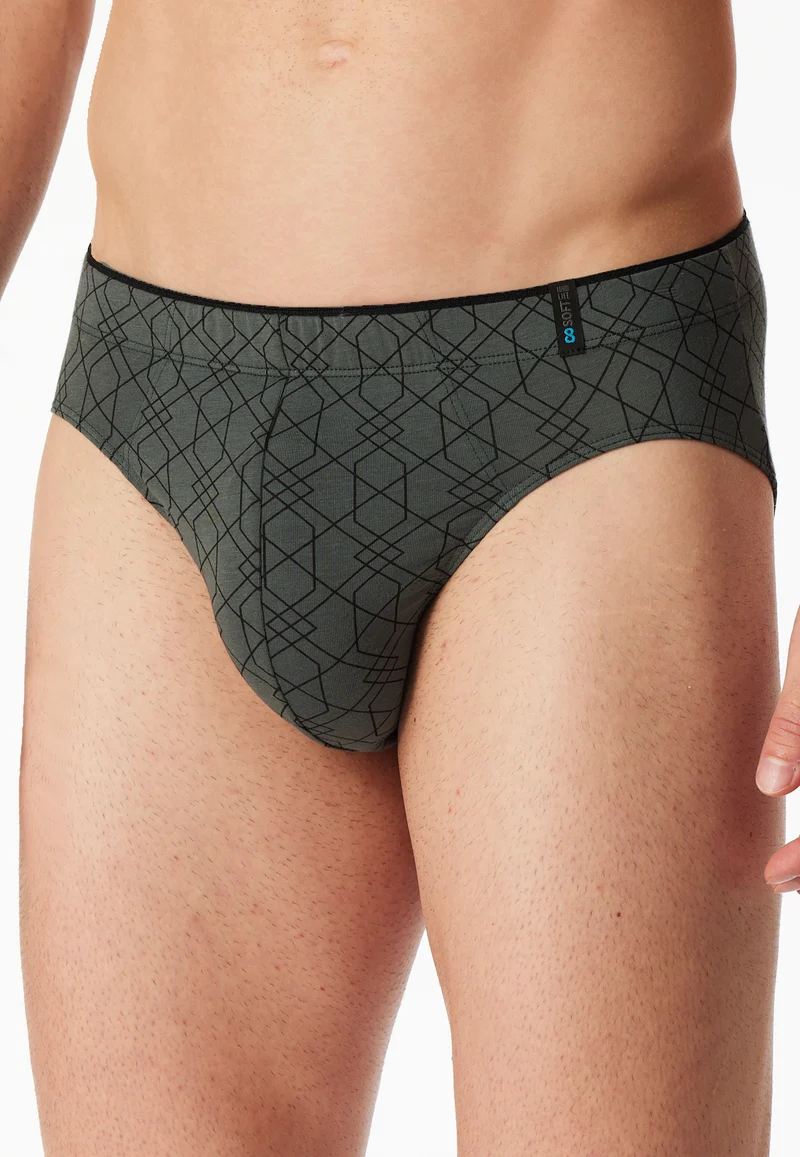 Slip Khaki gemustert - Long Life Soft