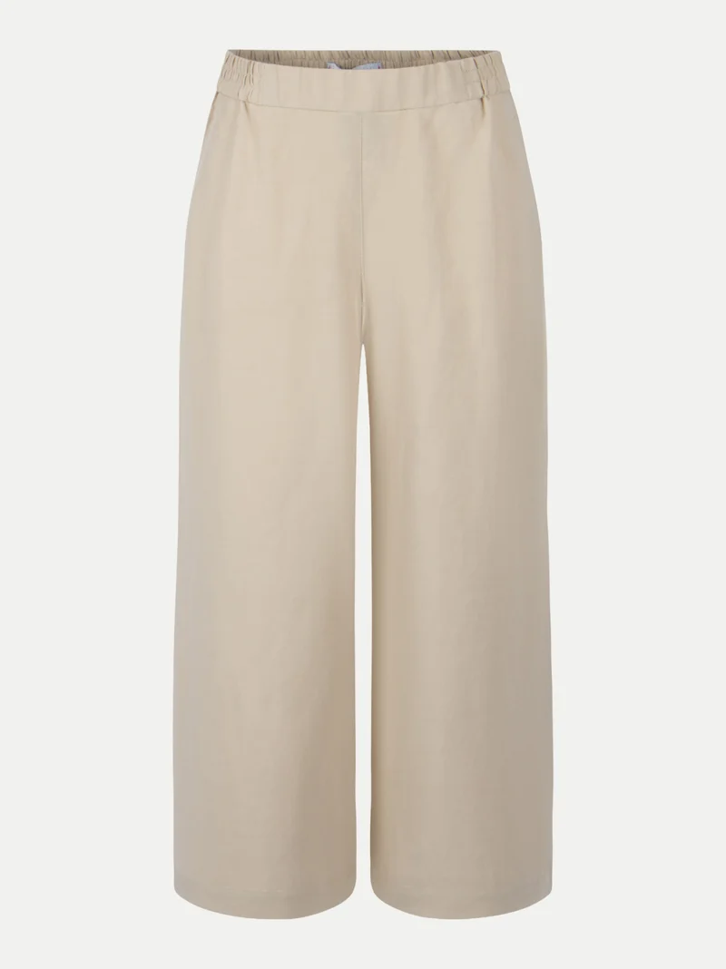 Pantalon avec taille élastique et jambe évasée 6/8 Jolie