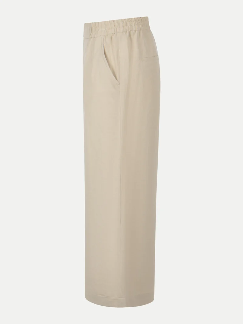 Pantalon avec taille élastique et jambe évasée 6/8 Jolie