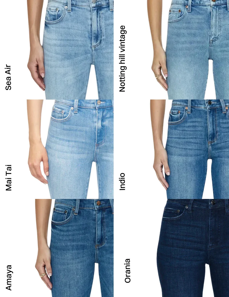 Jeans semi-ajusté Monroe Crop