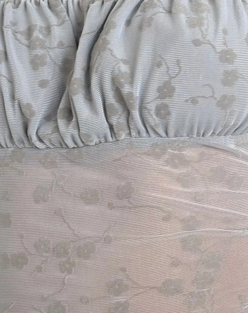 Top Jamet en Flock Chic Petals Grey
