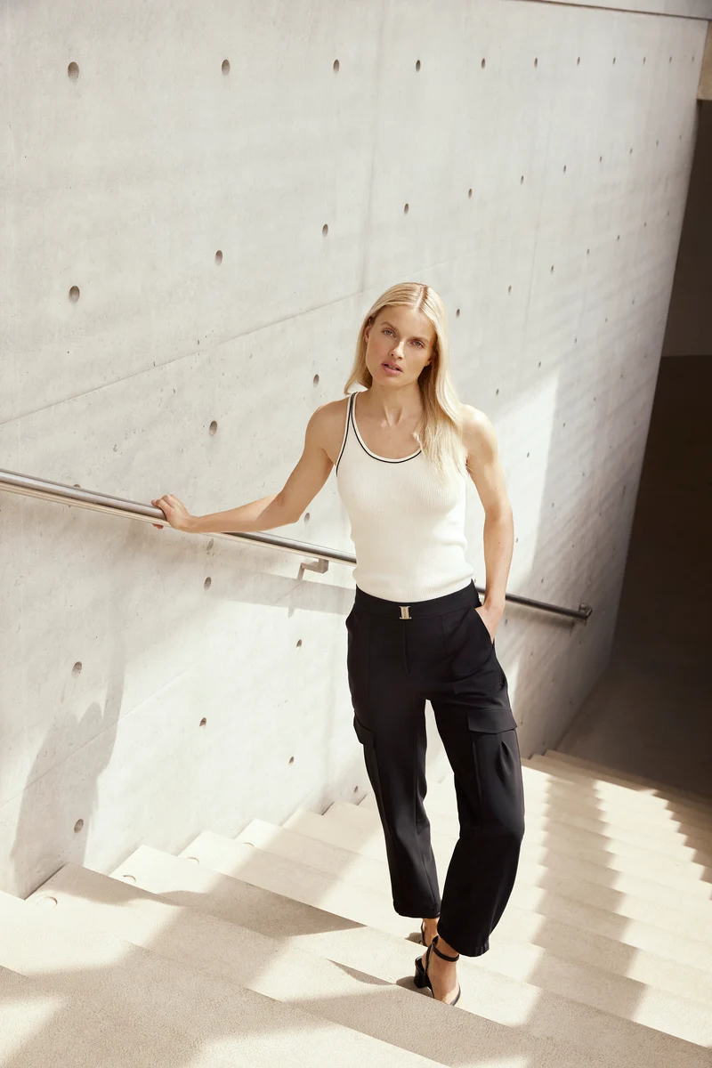 Jogging style cargo avec jambe 7/8 Fiora