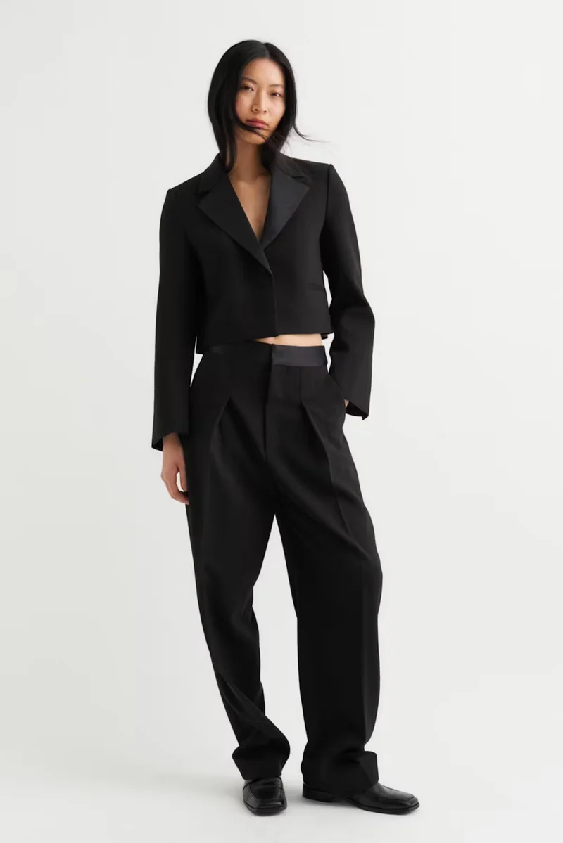 Pantalon chic avec bande de satin Yael