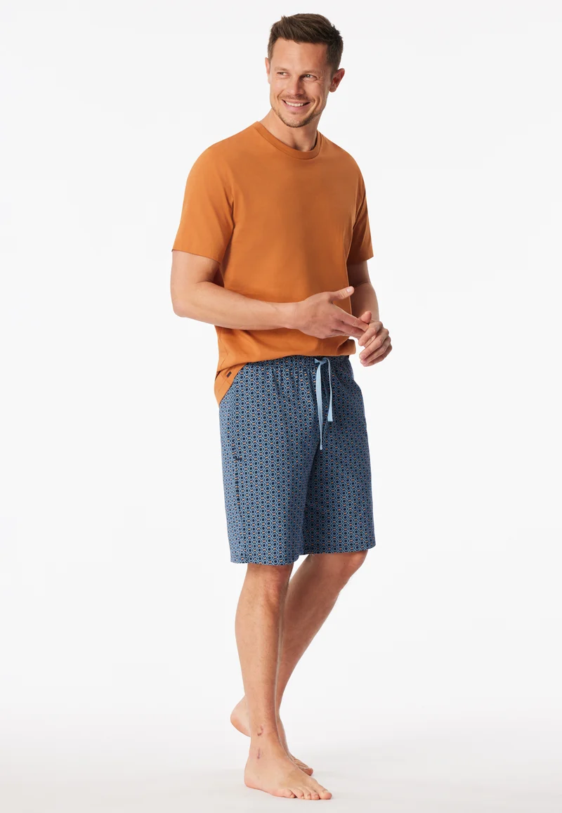 Hose kurz Blau gemustert - Mix+Relax