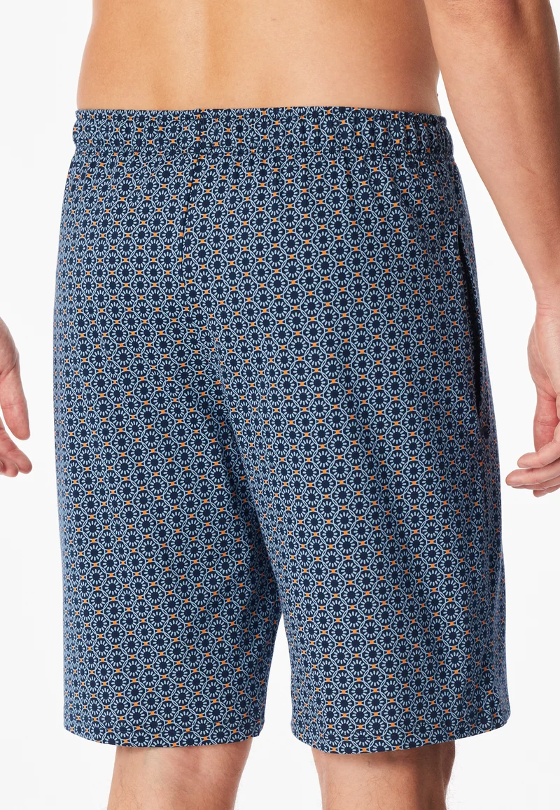 Hose kurz Blau gemustert - Mix+Relax