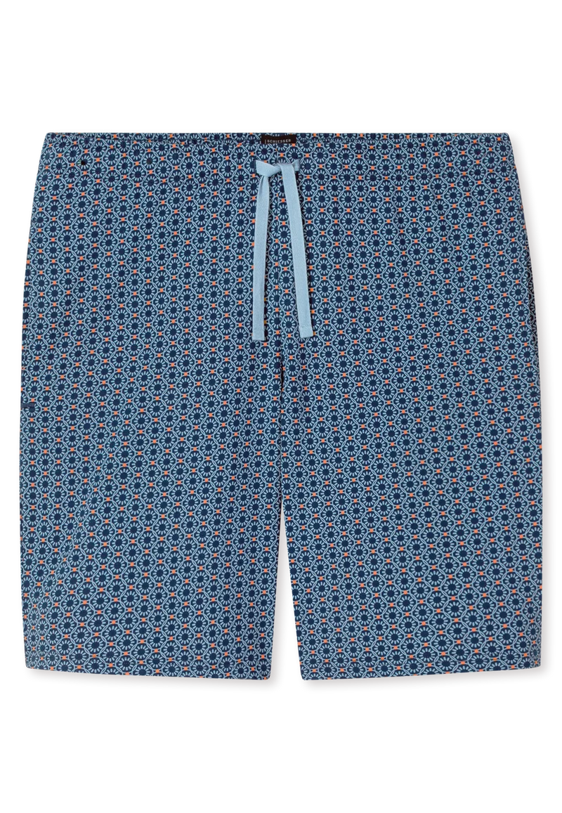 Hose kurz Blau gemustert - Mix+Relax
