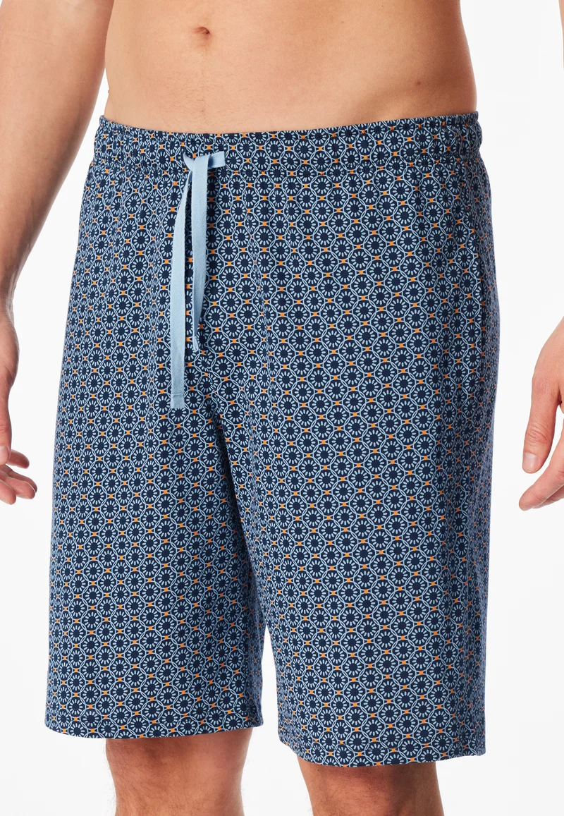 Hose kurz Blau gemustert - Mix+Relax