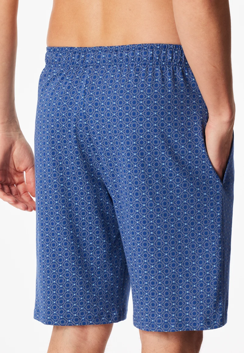 Hose kurz Blau gemustert - Mix+Relax