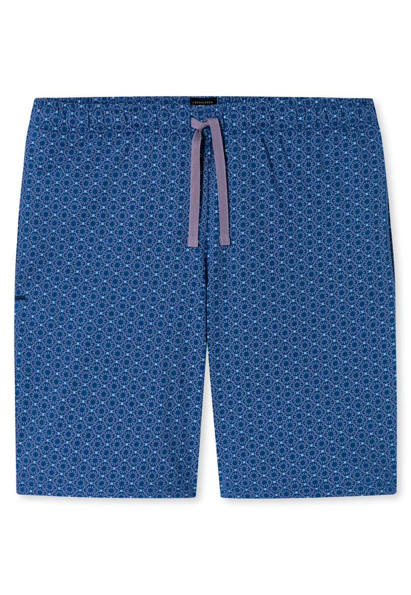 Hose kurz Blau gemustert - Mix+Relax