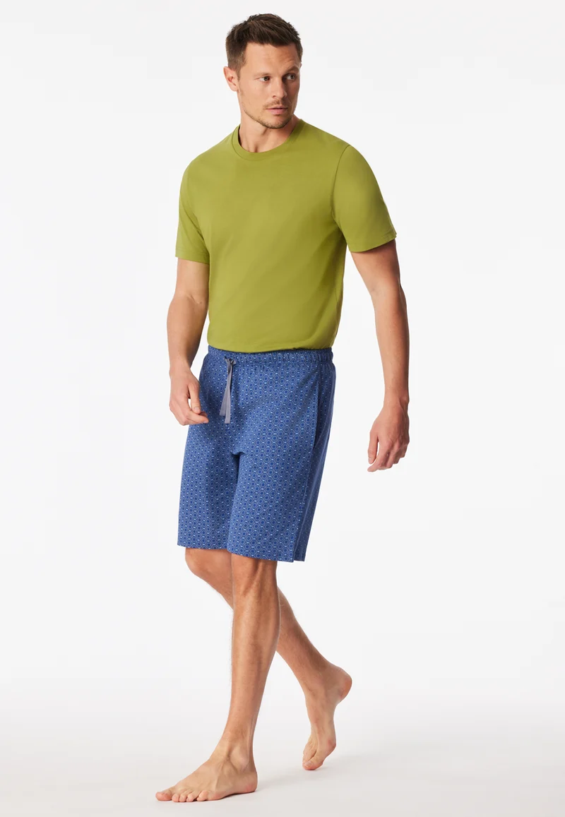Hose kurz Blau gemustert - Mix+Relax