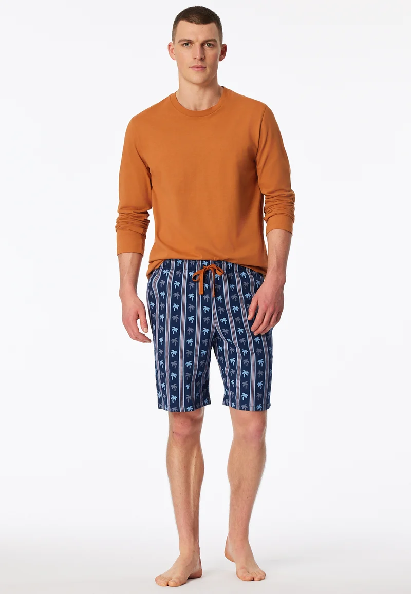 Hose kurz Blau gemustert - Mix+Relax