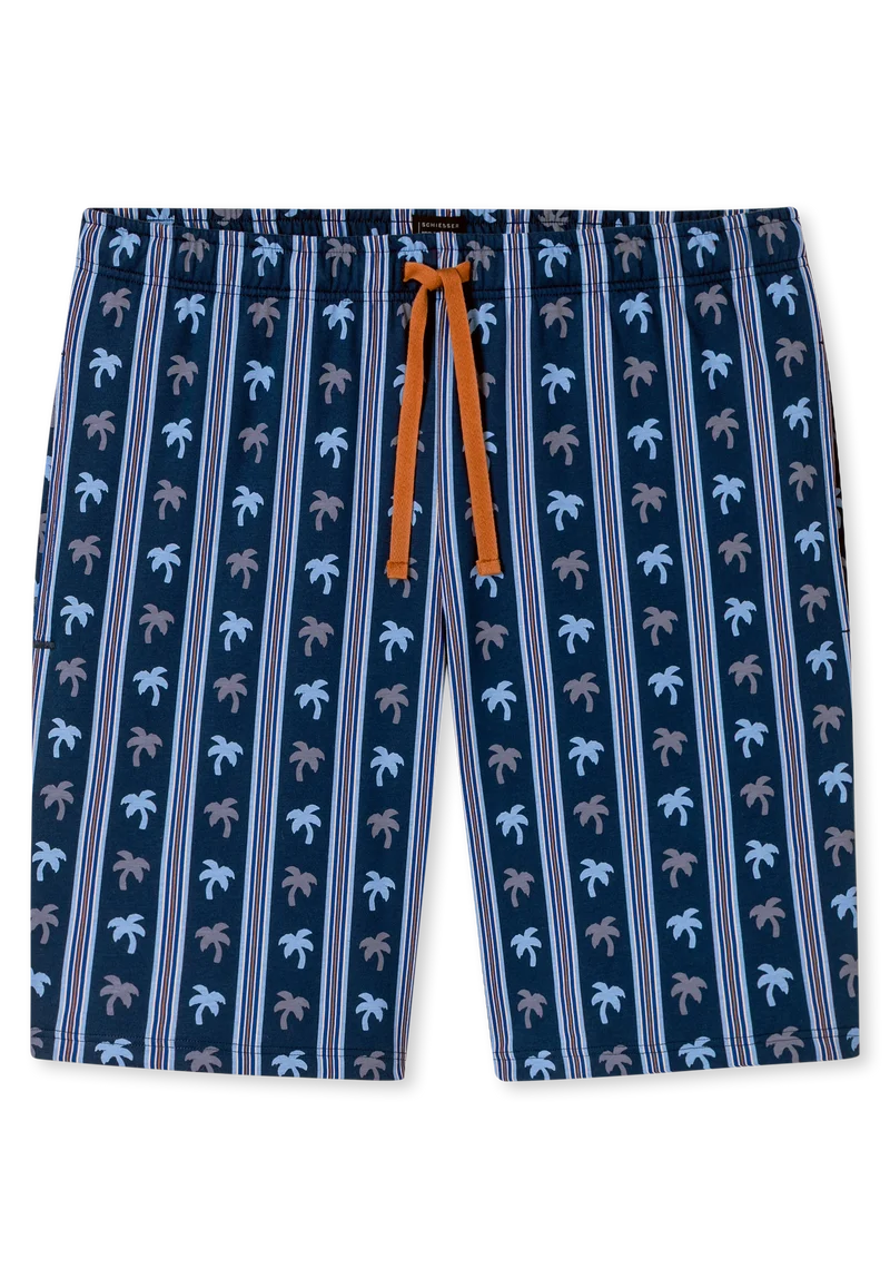 Hose kurz Blau gemustert - Mix+Relax