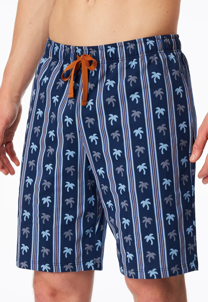 Hose kurz Blau gemustert - Mix+Relax