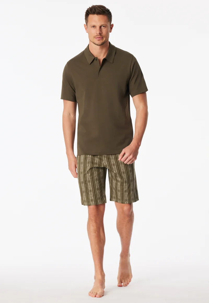 Poloshirt Oliv - Mix+Relax