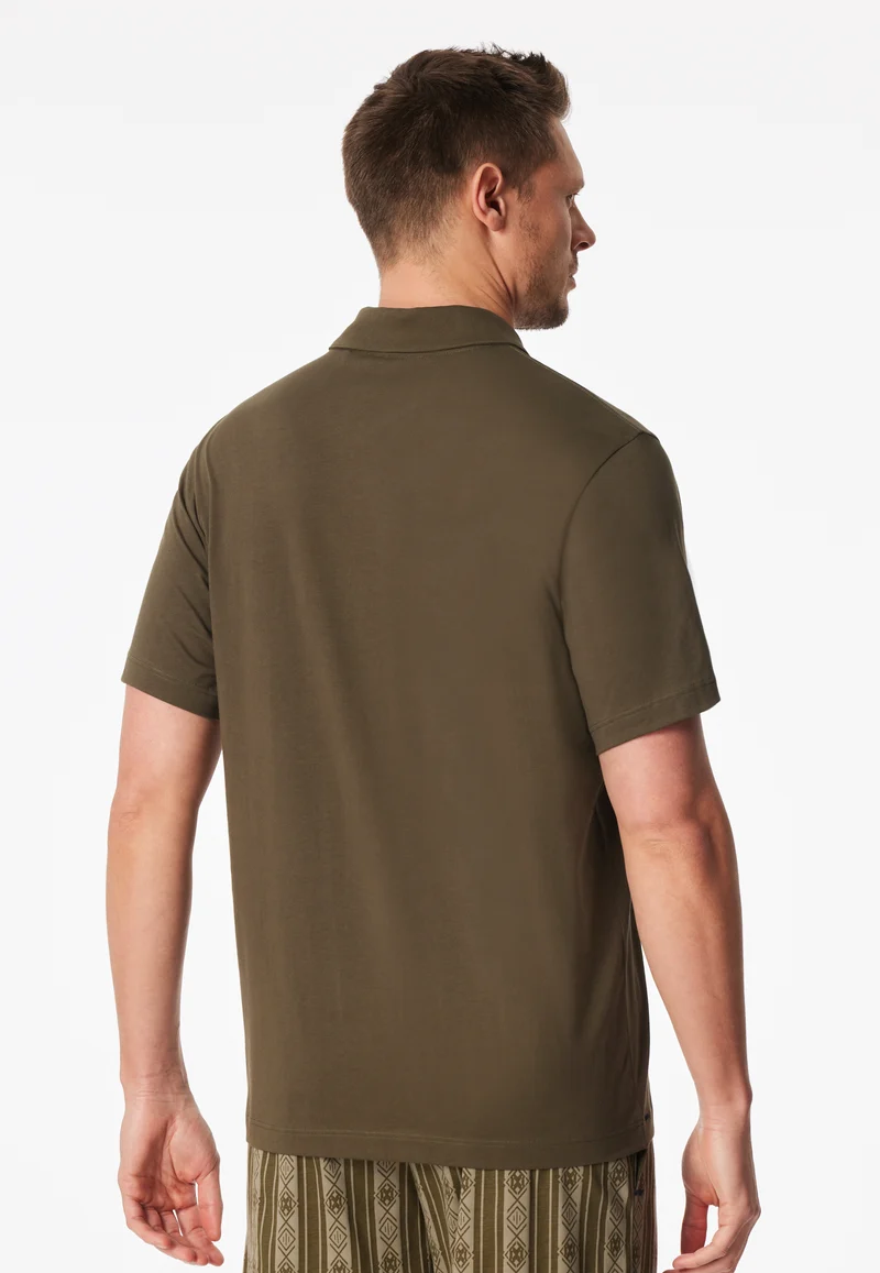 Poloshirt Oliv - Mix+Relax
