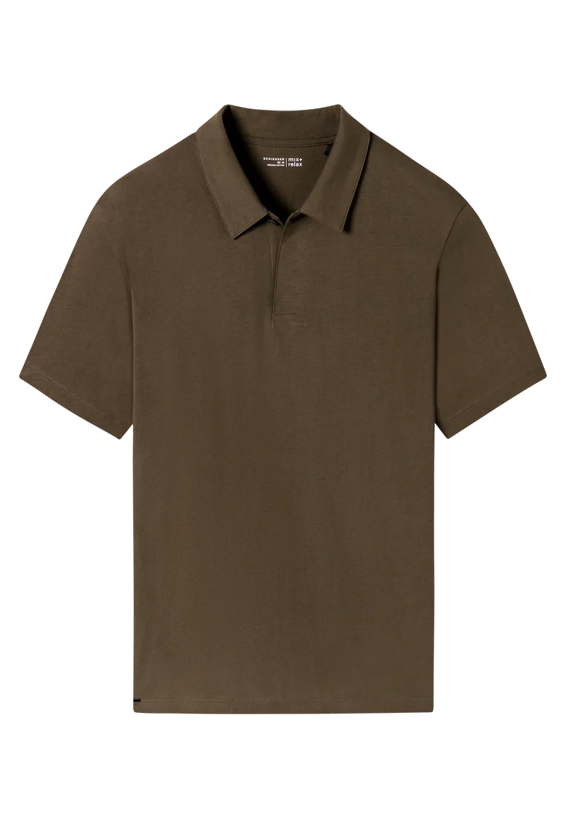 Poloshirt Oliv - Mix+Relax