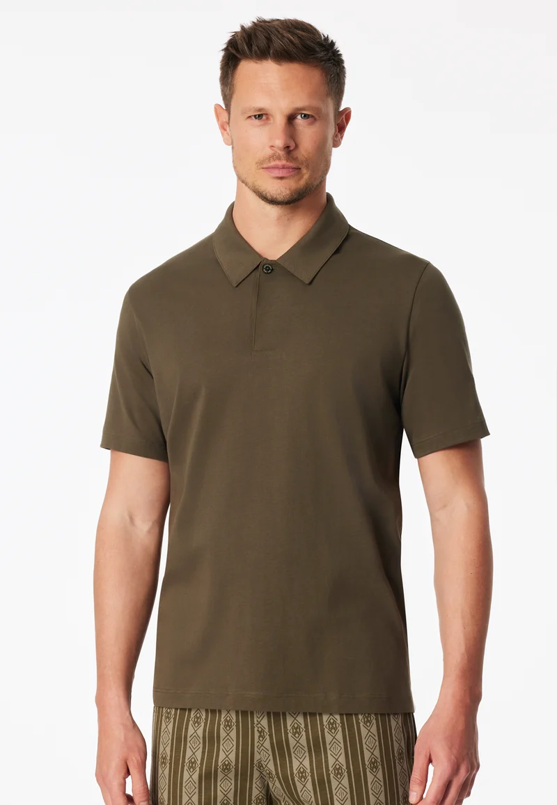Poloshirt Oliv - Mix+Relax