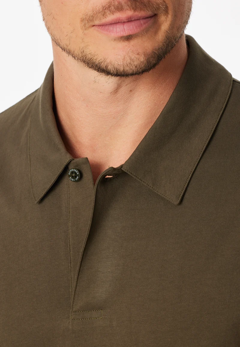 Poloshirt Oliv - Mix+Relax
