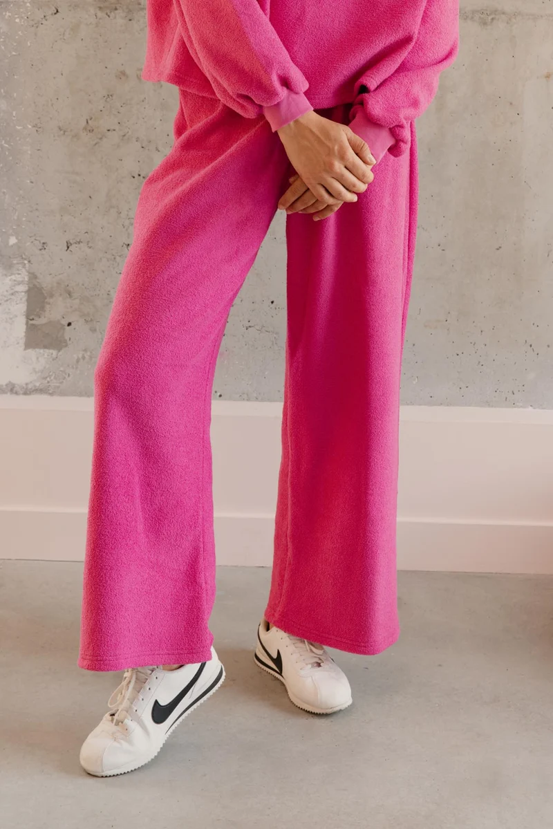 Pantalon Cocoon 100% Coton - Fuchsia