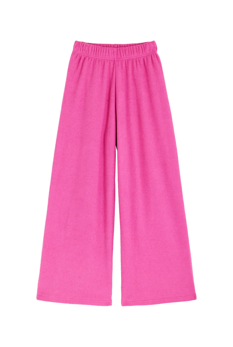 Pantalon Cocoon 100% Coton - Fuchsia
