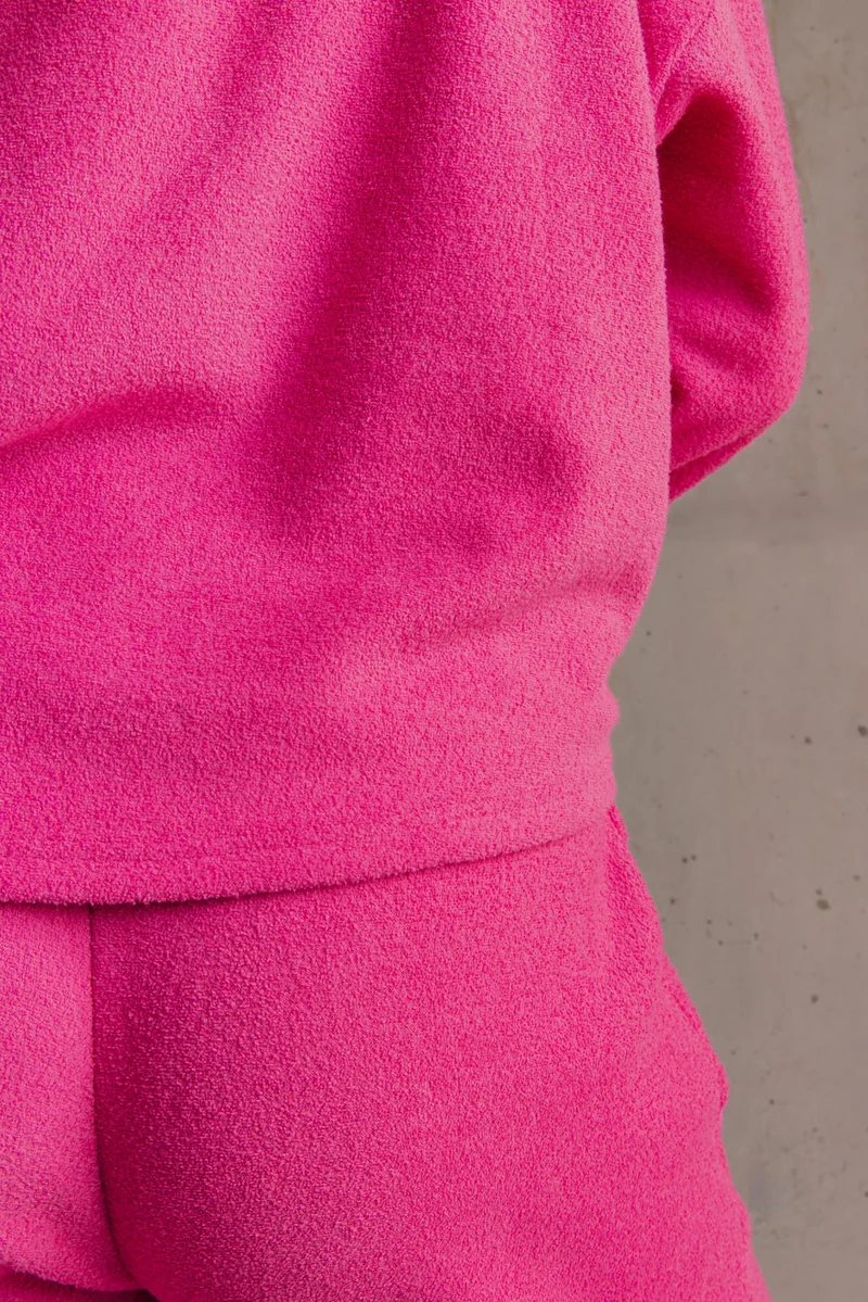 Pantalon Cocoon 100% Coton - Fuchsia