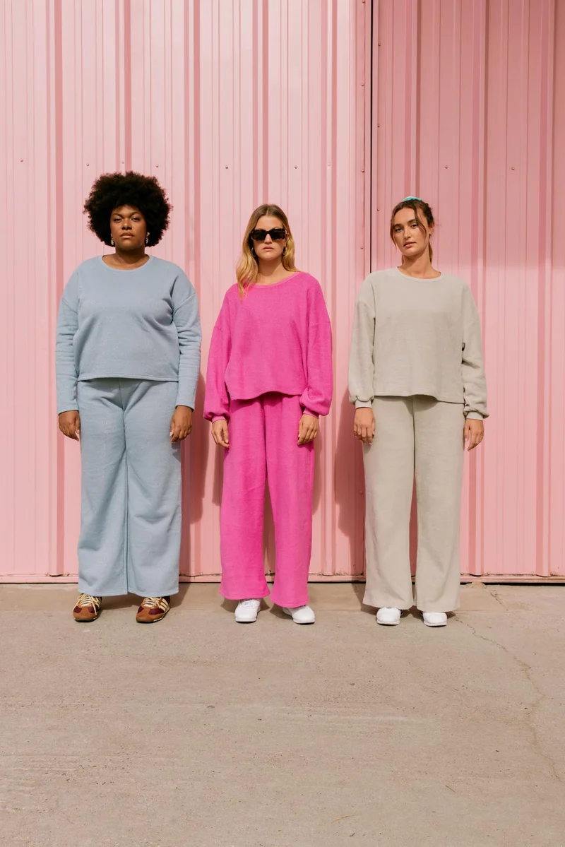 Pantalon Cocoon 100% Coton - Fuchsia