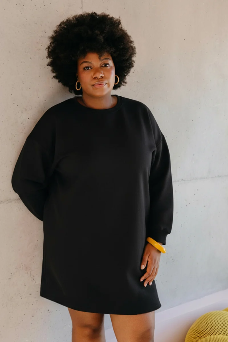 Robe sweat - Noir