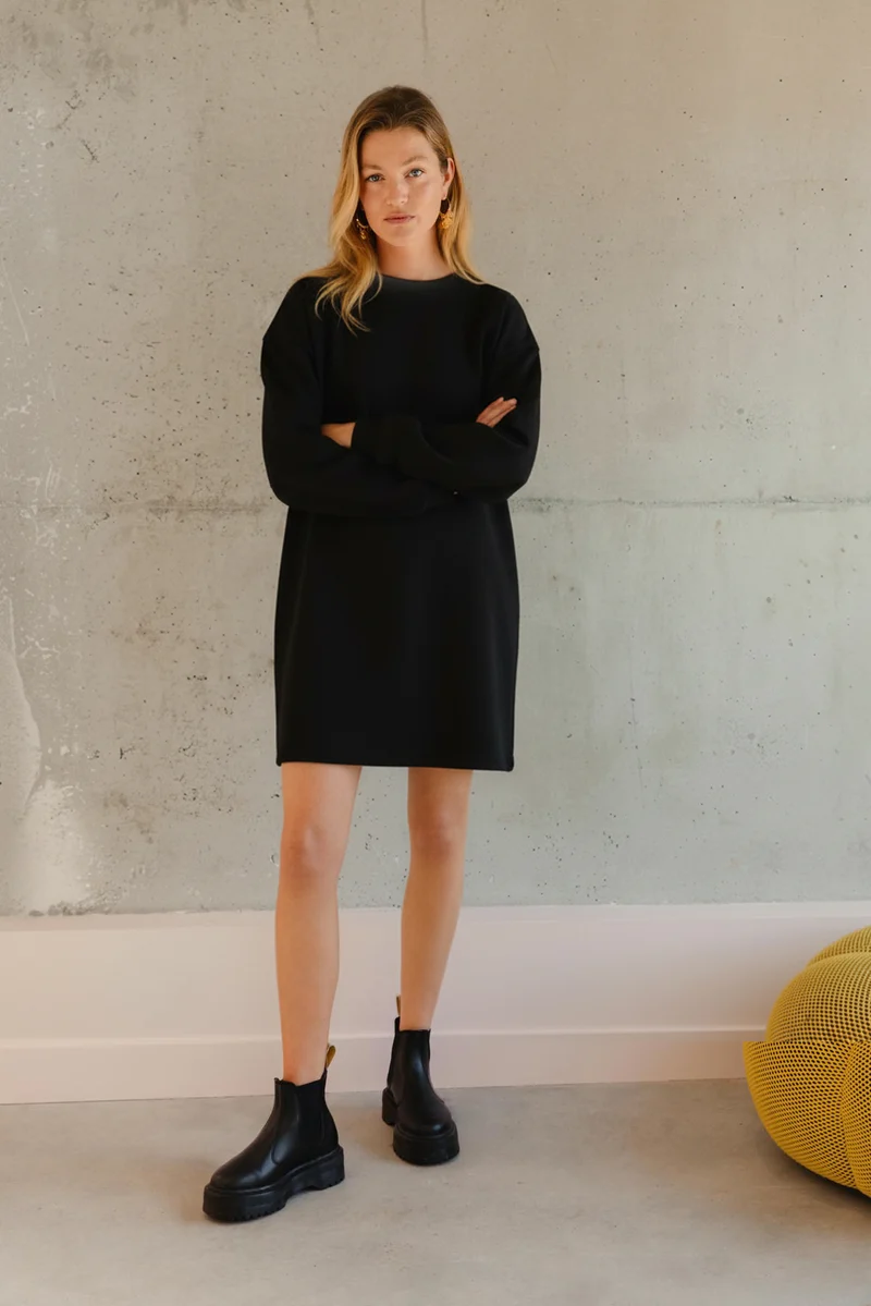 Robe sweat - Noir
