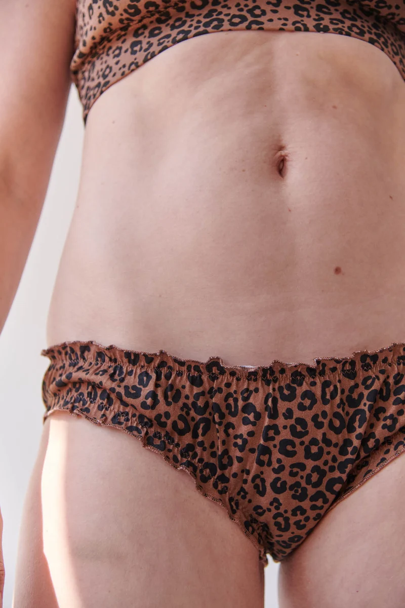 Bloomer Coton BIO - Léopard Marron