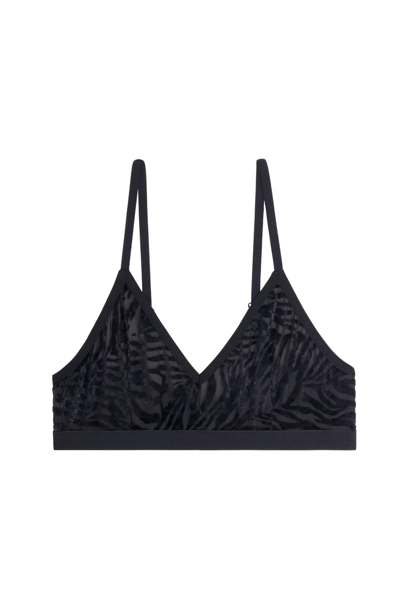 Brassière Tulle - Zèbre Noir