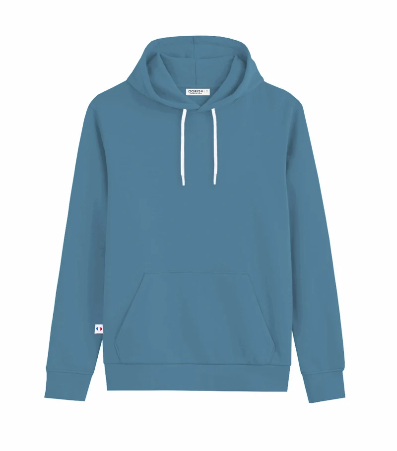 Sweat à capuche Homme Azur - Intemporel