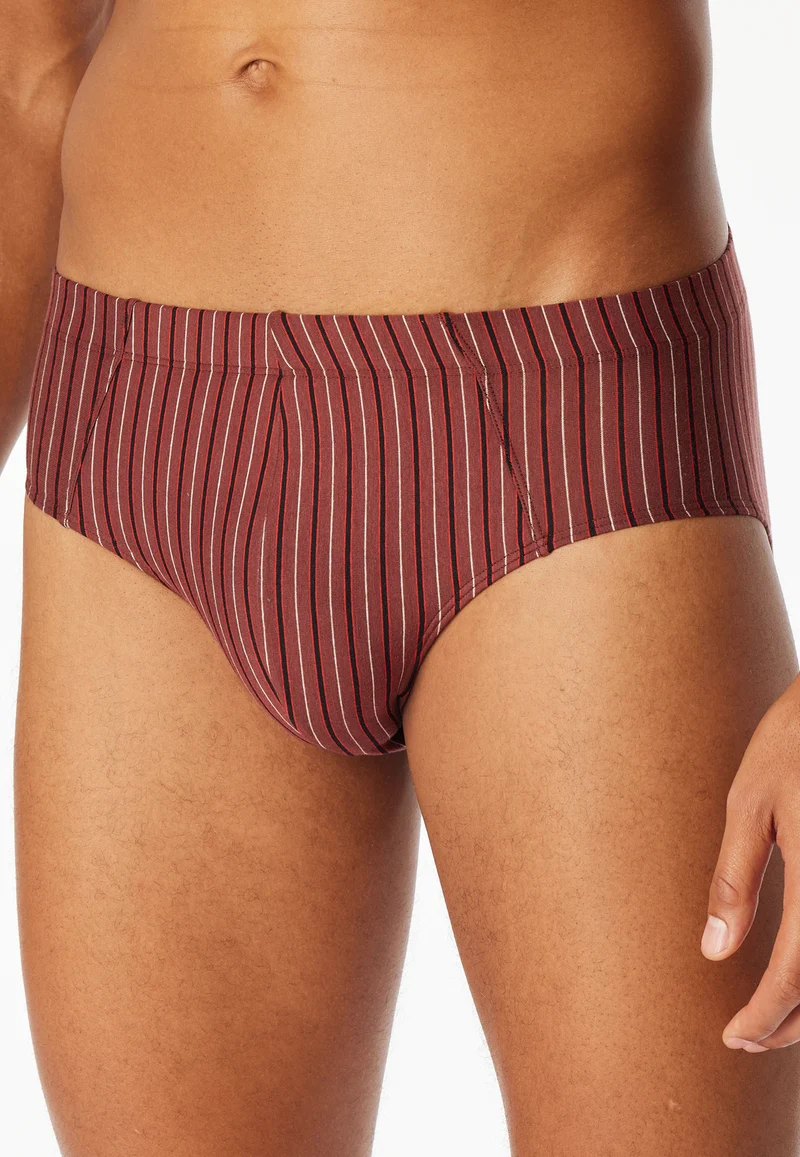 Slip 3er-Pack Schwarz/Rot gestreift - 95/5