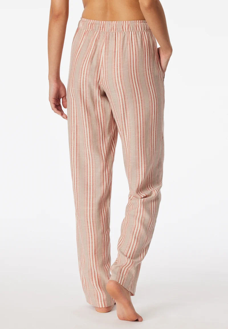 Hose Beige/Orange gestreift - Mix+Relax