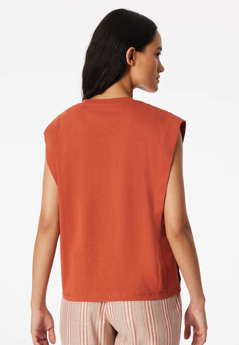 Shirt ärmellos Orange - Mix+Relax