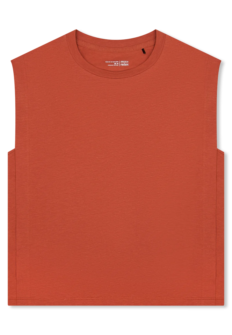 Shirt ärmellos Orange - Mix+Relax