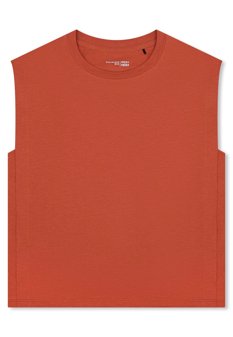 Shirt ärmellos Orange - Mix+Relax