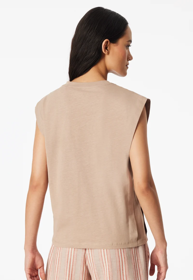 Shirt ärmellos Beige - Mix+Relax