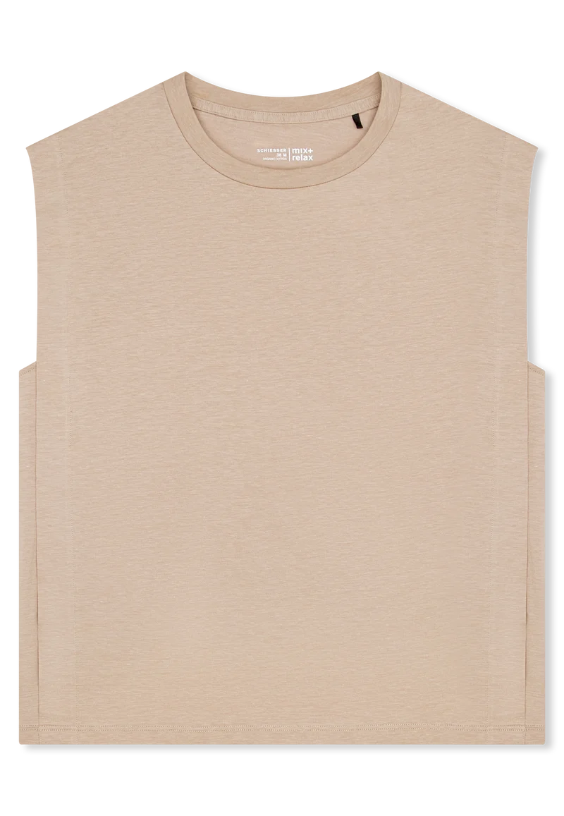 Shirt ärmellos Beige - Mix+Relax