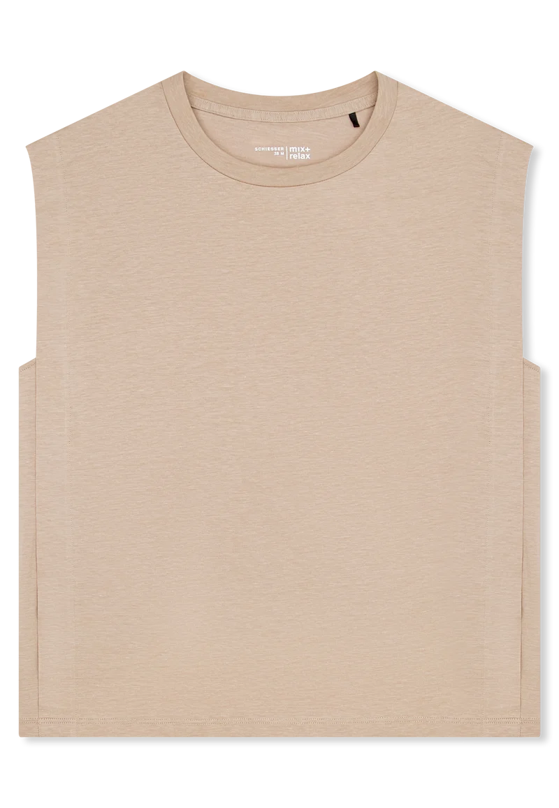 Shirt ärmellos Beige - Mix+Relax
