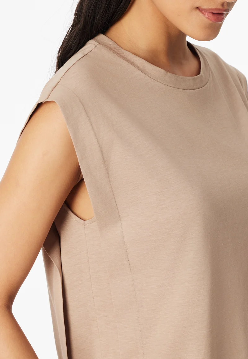 Shirt ärmellos Beige - Mix+Relax
