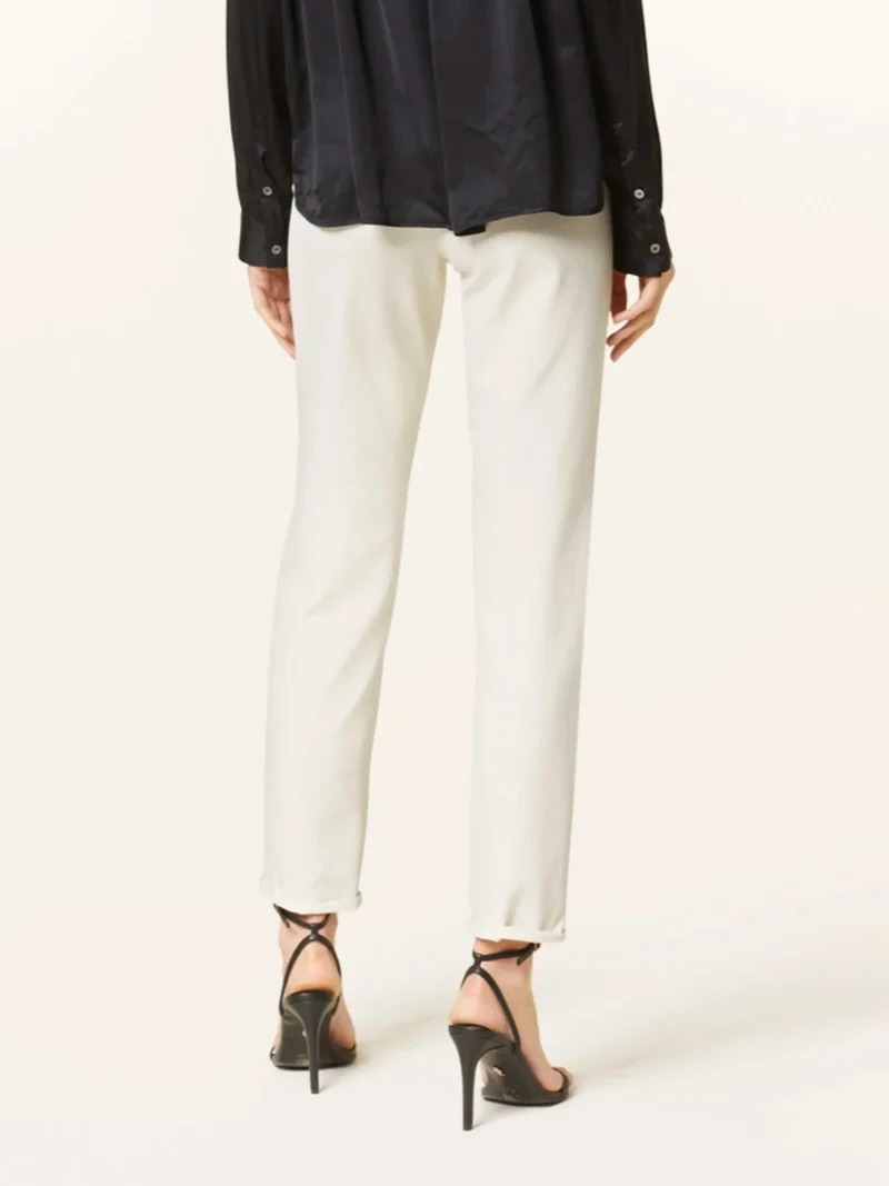 Pantalon droit à taille mi-haute Renira
