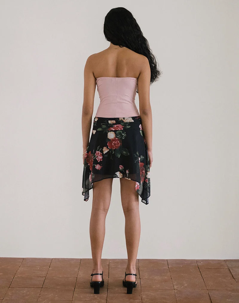 Jupe Tyler en Renaissance Rose Noir