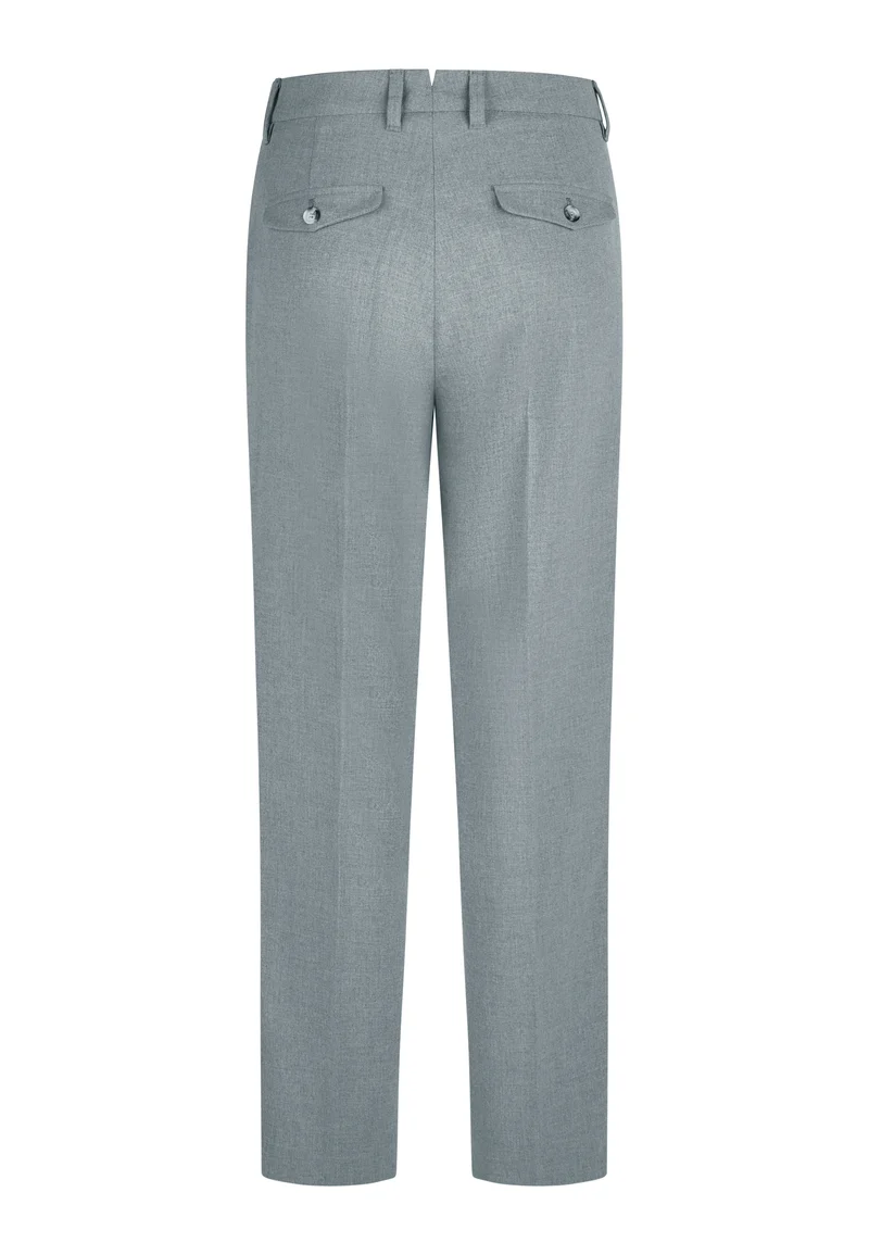 Pantalon plissé évasé avec effet flanelle