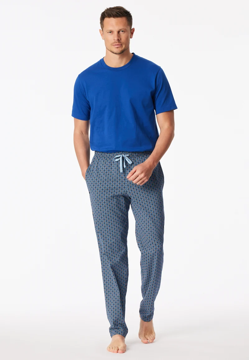 Hose Blau gemustert - Mix+Relax