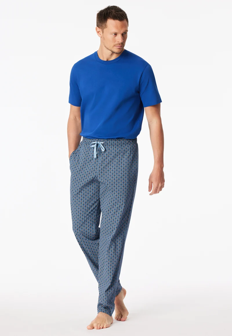 Hose Blau gemustert - Mix+Relax