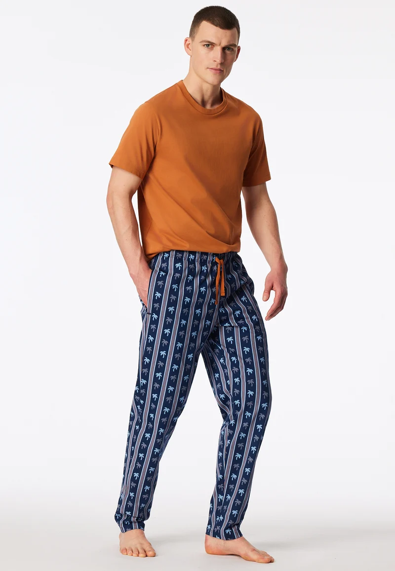 Hose Blau/Grau gemustert - Mix+Relax