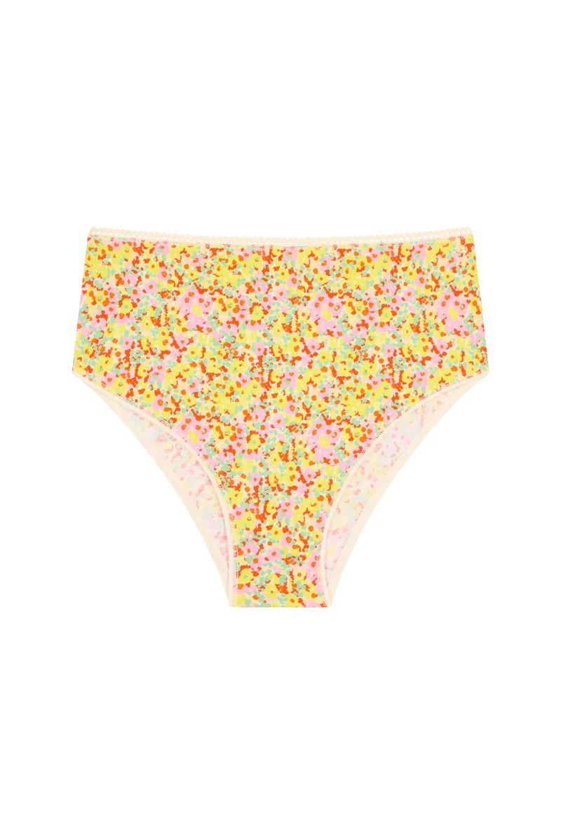 Culotte Taille Haute Coton BIO - Confettis Campagne